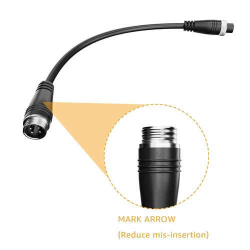 UPMMUD 4-Pin for by Segway Go Kart Kit Extension Cable, Compatible with Ninebot Gokart Pro, S-MAX, Mini PRO Lengthen Adapter Cable Accessories