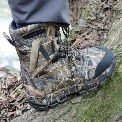 Men's 10.5 Inch Waterproof Insulated Hunting & Hiking Boots - Green