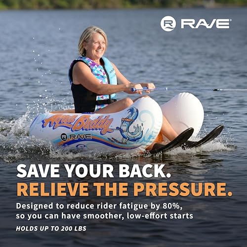 Water Inflatable Ski Trainer for Water Skiing & Wakeboarding - Aqua Buddy WATER Device