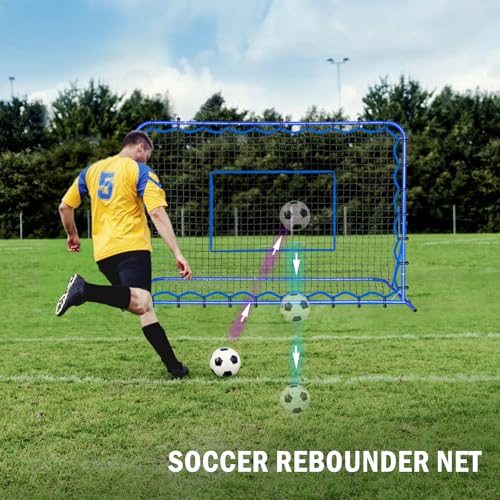 6FT x 4FT Dual-Mode Soccer Rebounder & Goal Net - Winthai