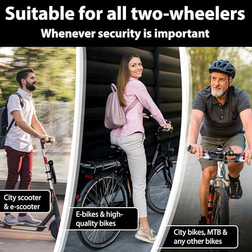 KOHLBURG 43-Inch Heavy-Duty Folding Bike Lock with Combination Security
