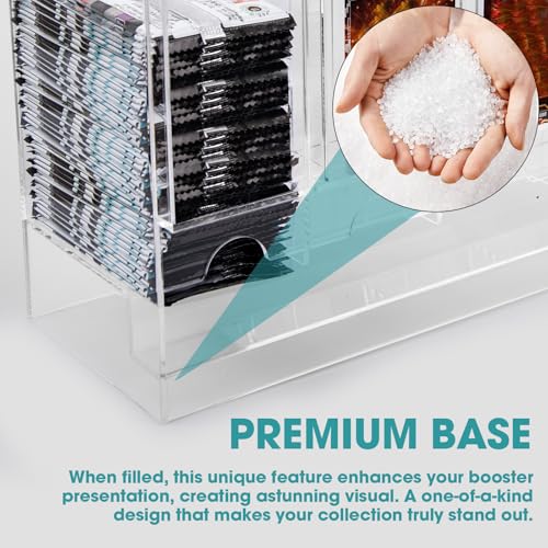 5-Slot Booster Pack Dispenser with Clear Acrylic Base - Holds 200 Packs
