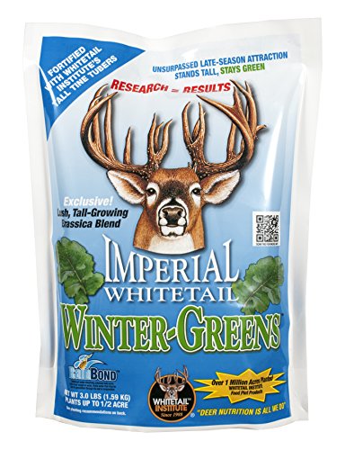 Whitetail Institute Winter-Greens Deer Food Plot Seed 12 lbs for 2 Acres Fall & Winter Tolerance