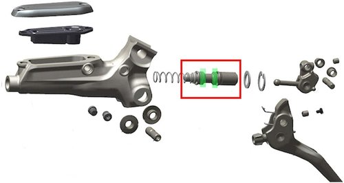 Brake Lever Internals Service Kit, Rebuild Part Piston Assembly for Sram Guide Level Code DB5,Never Expand, Never Stuck or Oil Leakage(1 PCS)