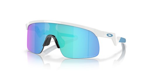 Oakley Unisex Kids Oj9010 Resistor Sunglasses, Polished White/Prizm Sapphire, 23 Mm US