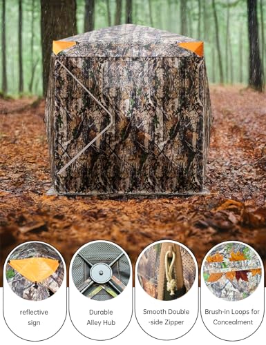 Outmax 270° Waterproof Camouflage Hunting Blind for Deer & Wildlife