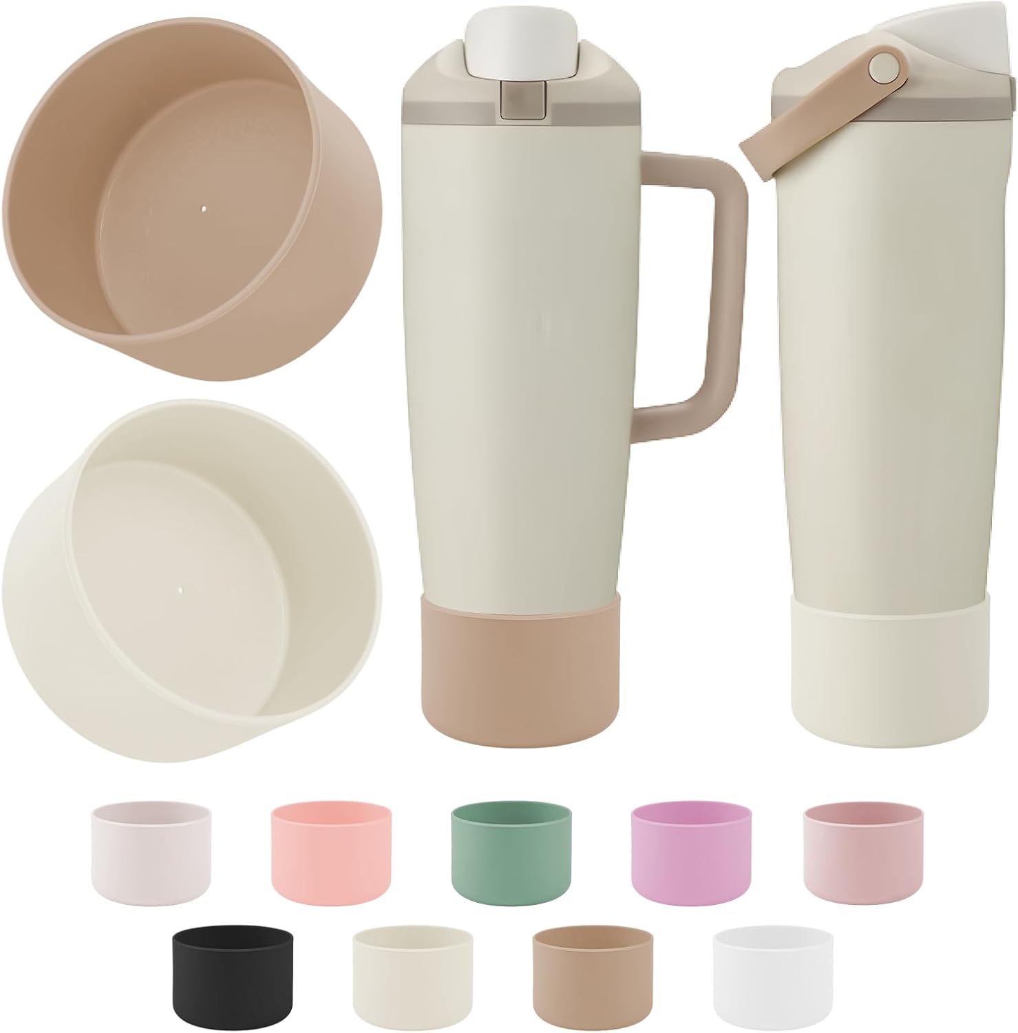 Owala 2PCS Silicone Boot - Protective Anti-Slip Bottom Cover for 30oz & 40oz FreeSip Tumblers