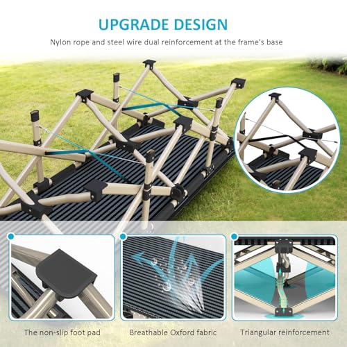 X-Large Oversized Camping Cot for Adults - Extra Wide 31.5'' Folding Bed, Portable & Heavy Duty