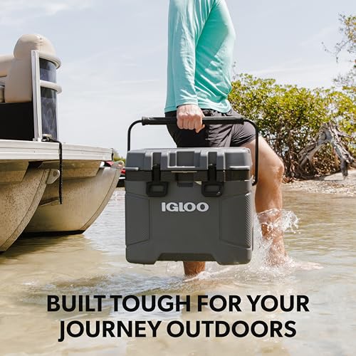 Igloo Trailmate Cooler 25Qt Carbonite Insulated Hard Shell Ice Chest