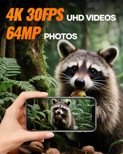 Assark Solar Trail Camera 48MP 30FPS with Night Vision Waterproof Camouflage