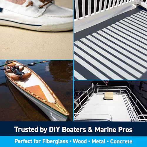 TotalBoat TotalTread Non-Skid Deck Paint for Boat Floors - Light Gray 128 Fl Oz