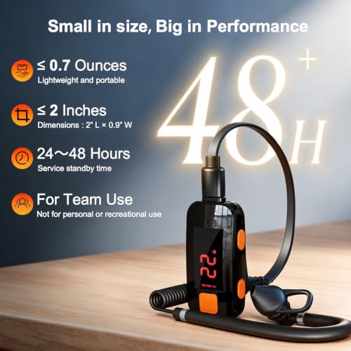 3 Pack Mini Waterproof Walkie Talkies for Adults, 2-Mile Range, IP54 Rated, with Earpiece