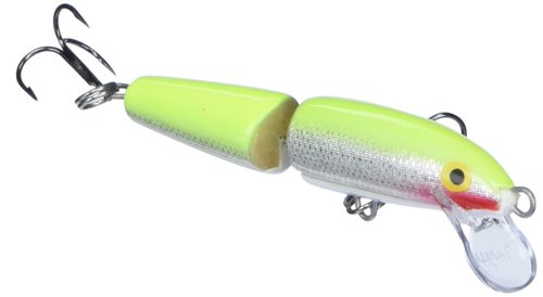 Rapala Jointed 07 Fishing lure, 2.75-Inch, Silver Fluorescent Chartreuse