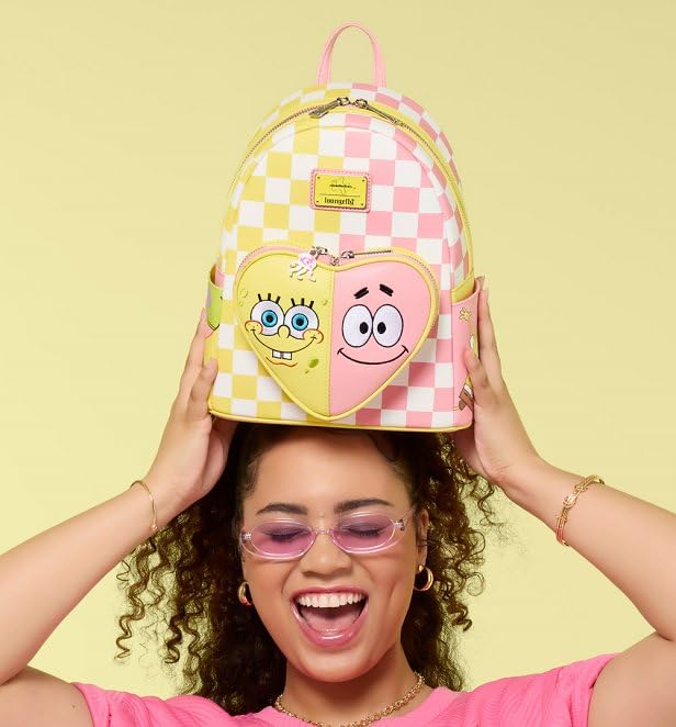 Loungefly Nickelodeon SpongeBob & Patrick Heart-Shaped Backpack for Kids & Adults