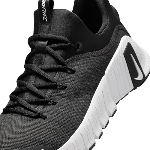 Nike Women's Free Metcon 6 Training Shoes Black/White 8 - Flexible & Stable Workout Sneakers