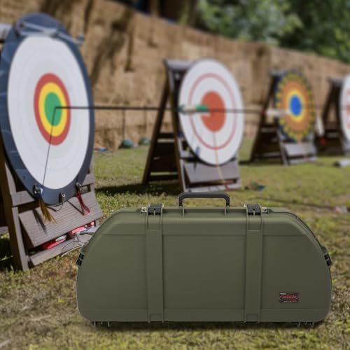 SKB Green 43.63" L x 20.5" W Hard Bow Case with Impact-Resistant Shell