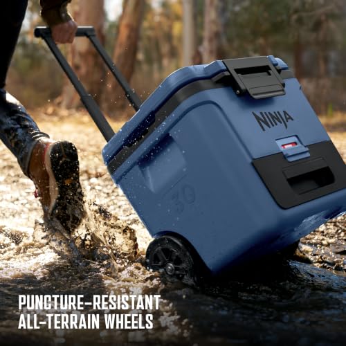 Ninja FrostVault 30QT Cooler with Wheels, Dry Storage - Lakeshore Blue