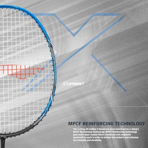 Li-Ning 3D Calibar X Carbon Graphite Badminton Racket, 85g, 30Lbs String Tension, Free Cover