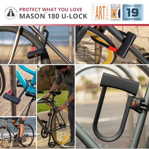 Seatylock Mason 7.1-inch Lightweight Sold Secure Diamond Bike U Lock – Urban Security