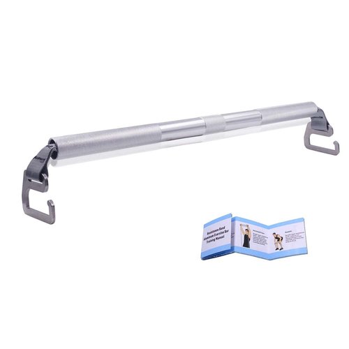 J Bryant Fitness Resistance Band Exercise Bar Large Hook 21.6" Length Heavy Duty Bar Squats Full Body Strength Training Portable Home Workout Equipment