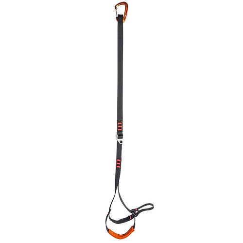 NewDoar Climbing Sling Foot Ascender Foot Sling,Adjustable Strap Foot Loop for Tree Arborist, Climbing Rock, Expedition, Caving, Rescue and Aerial Work(Black Red)