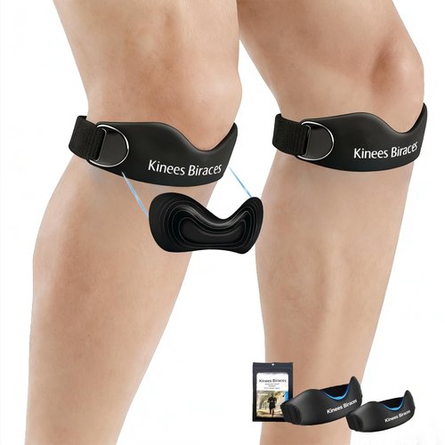 **Regine Switzerland Patellar Tendon Support Strap - 2 Pack Knee Brace with Meniscus Protection for Pain Relief**