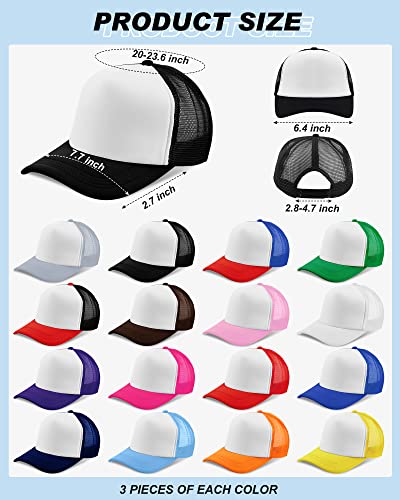 Didaey Bulk Sublimation Trucker Hats 48 Pack Blank Mesh Baseball Caps