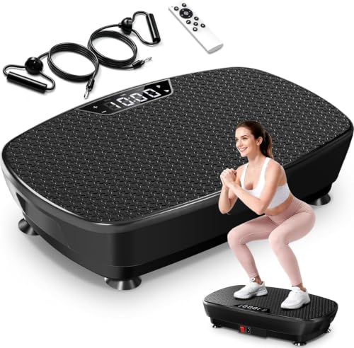 ApexionGear Vibration Plate Exercise Machine for Fat Loss & Toning, Bluetooth, 400 lbs Support