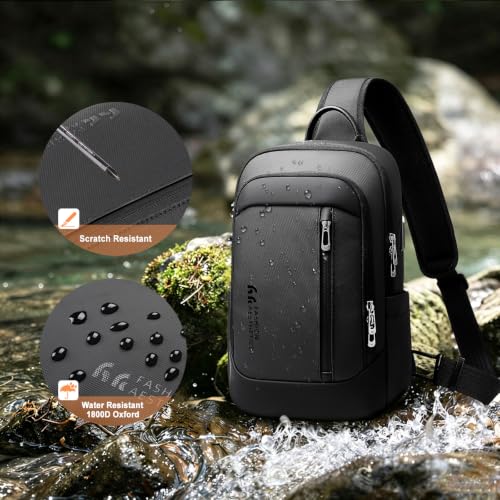 Men's Crossbody Sling Bag 9L Water-Resistant Shoulder Bag for 11.3-Inch Tablet