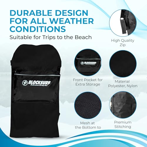Waterproof Bodyboard Bag for 2 Boards - Heavy-Duty Beach Gear Backpack