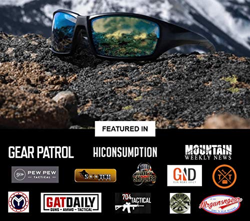 STNGR Ridge Unbreakable Tactical Shooting Sunglasses Polarized Smoke Men