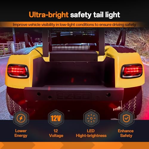 Golf Cart LED Light Kit for EZGO TXT 1996-2013 Street Legal Headlights & Taillights