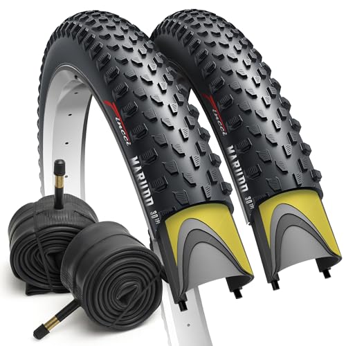 Fincci 29x2.10 Mountain Bike Tire & Tube Set - Black, Foldable, 52-622