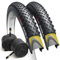 Fincci 29x2.10 Mountain Bike Tire & Tube Set - Black, Foldable, 52-622