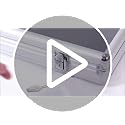 QTYORD 1pcs Aluminum Glass Card Display Case - Large 34" x 22" Lockable Trade Show Jewelry & Collectible Card Holder