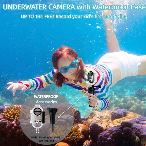 Asdanalili 4K Body Camera with 64GB, WiFi Vlogging & Sports Action Cam
