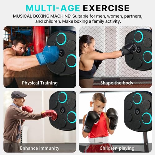 Wall-Mounted Boxing Machine for Kids & Adults - Rhythm Punching Workout