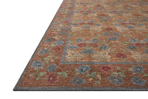 Cinnamon & Multi 2'6" x 7'6" Rug - Edinburgh Collection Botanical Runner