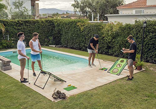VULCANO SPORTS Classic Golf Cornhole Game Set – Indoor & Outdoor Golf Gift for Men