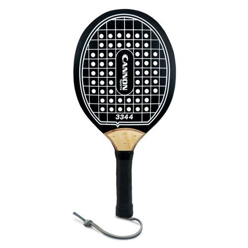 Cannon Sports Pro Wooden Paddleball Paddle for POP Tennis & Paddle Ball (Black)