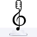 1 Pcs Acrylic Music Appreciation Trophy Award Eighth Note Musician Competition Prize Teacher Music Lover Studio Club Graduation Keepsake Gift