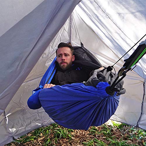 110-Inch Waterproof Hammock Rain Fly with Guy Lines and Stakes