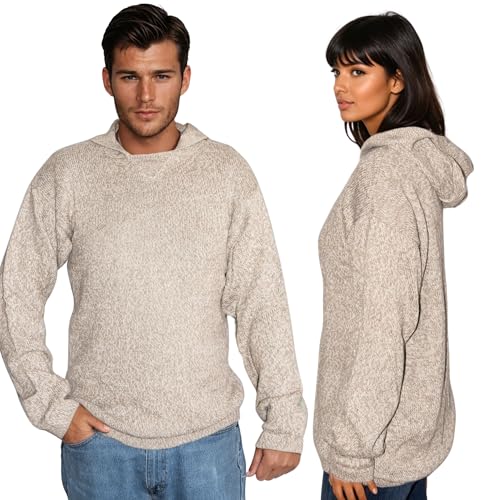 Light Grey Alpaca Sweater for Men and Women - X-Large