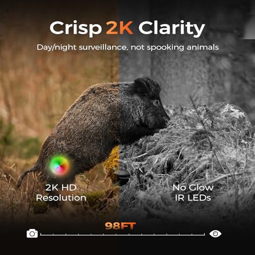 TKENPRO 4G LTE Cellular Trail Camera with Solar Power, Camo 2-Pack