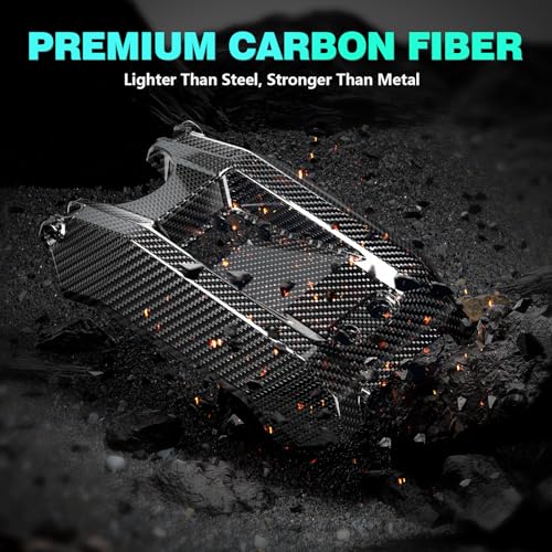 Funparts Carbon Fiber Battery Cover for Surron Light Bee X/S Black - High-Protection, Lightweight