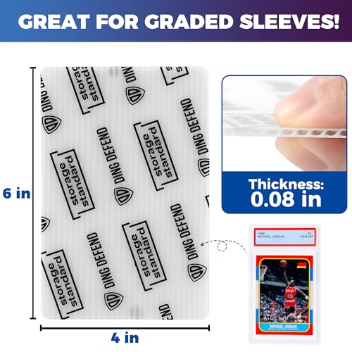 510-Pack Trading Card Shipping Sleeves - Clear 4x6 Semi-Rigid Card Holders for Graded Card Mailing - Variation of THIS listing 510