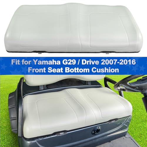 NOKINS Golf Cart Front Seat Bottom Cushion - Yamaha G29/Drive 2007-2016, Oyster Gray