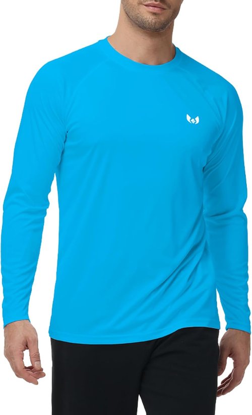 Corna Men's Workout T-Shirt - Lightweight, UPF 50+ Sun Protection, Athletic Dry Fit Shirt