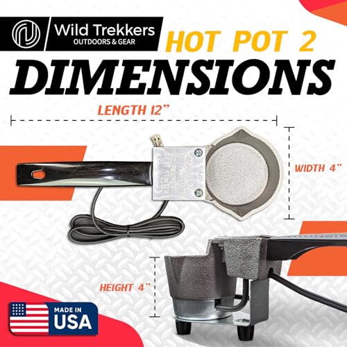 Wild Trekkers Lead Melting Pot 4L Electric Sinker & Bullet Casting