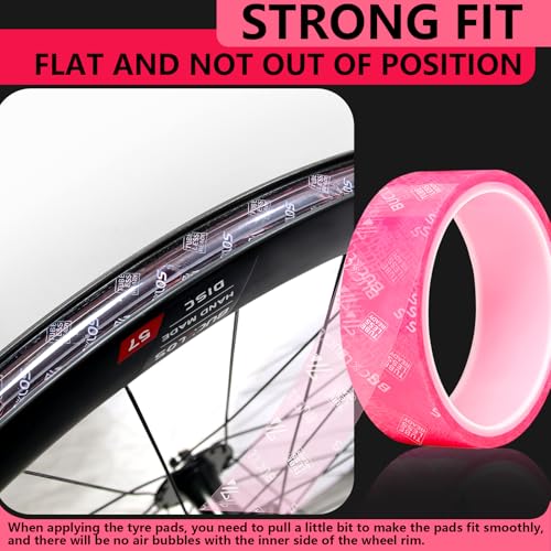 BUCKLOS Bike Tubeless Rim Tape 17mm - Wide Compatibility for MTB and Road Bikes